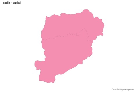 Sample Maps for Tadla - Azilal (pink,outline)