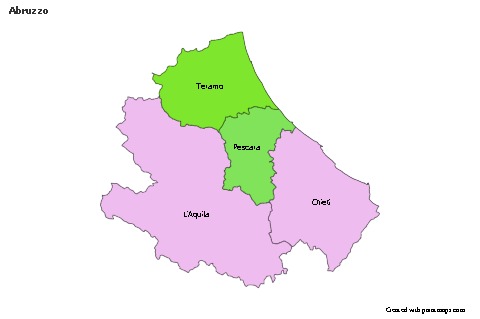 Sample Maps for Abruzzo (colored)