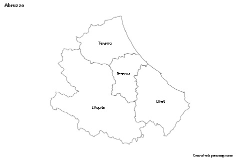 Sample Maps for Abruzzo (black-white)