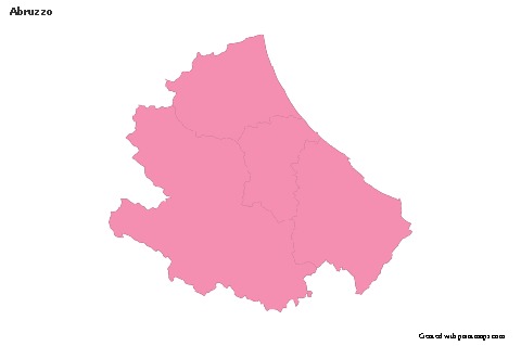 Sample Maps for Abruzzo (pink,outline)
