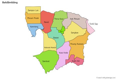 Sample Maps for Batdâmbâng (colored)