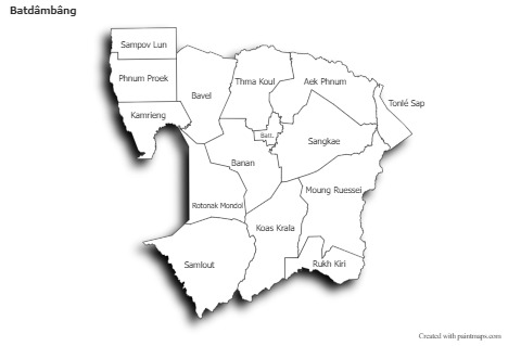 Sample Maps for Batdâmbâng (black-white,shadowy)