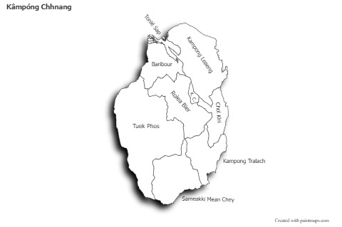 Sample Maps for Kâmpóng Chhnang (black-white,shadowy)