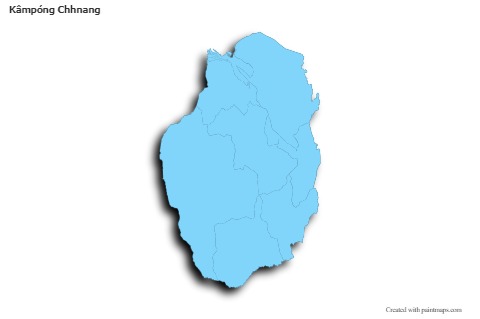 Sample Maps for Kâmpóng Chhnang (blue,outline,shadowy)