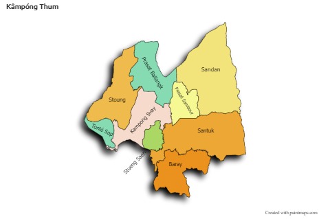Sample Maps for Kâmpóng Thum (colored,shadowy)