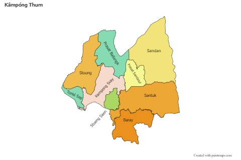 Sample Maps for Kâmpóng Thum (colored)