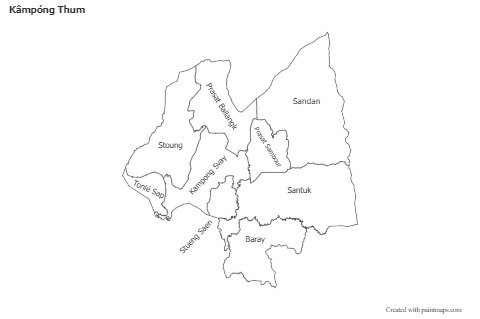 Sample Maps for Kâmpóng Thum (black-white)