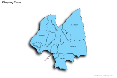 Sample Maps for Kâmpóng Thum (blue,shadowy)