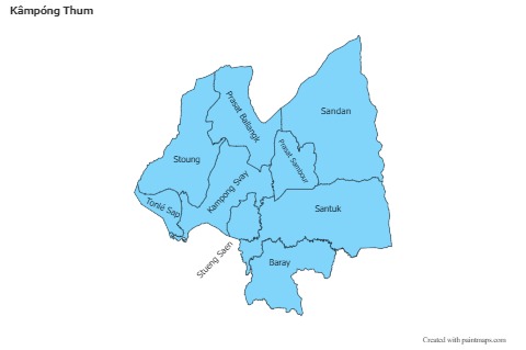 Sample Maps for Kâmpóng Thum (blue)