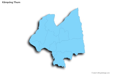 Sample Maps for Kâmpóng Thum (blue,outline,shadowy)