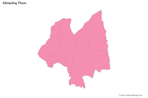 Sample Maps for Kâmpóng Thum (pink,outline)