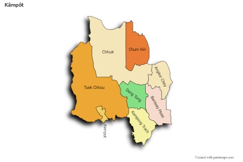 Sample Maps for Kâmpôt (colored,shadowy)