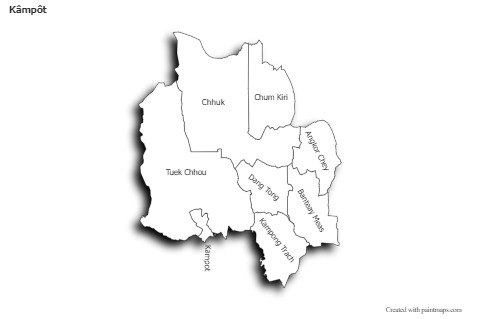 Sample Maps for Kâmpôt (black-white,shadowy)
