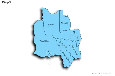 Sample Maps for Kâmpôt (blue,shadowy)