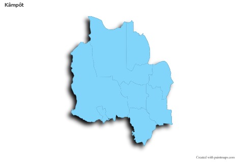 Sample Maps for Kâmpôt (blue,outline,shadowy)
