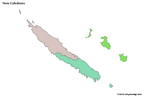 Sample Maps for New Caledonia (colored)