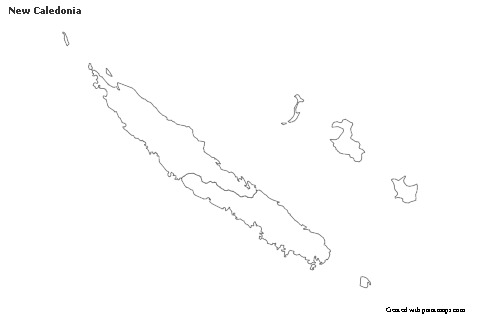 Sample Maps for New Caledonia (black-white)