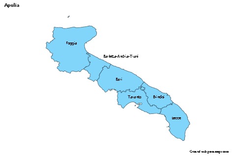 Sample Maps for Apulia (blue)