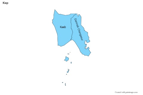 Sample Maps for Kep (blue)
