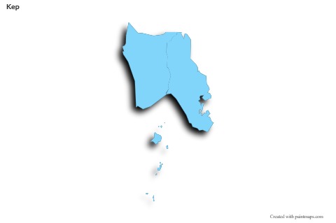 Sample Maps for Kep (blue,outline,shadowy)