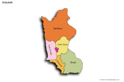 Sample Maps for Krâchéh (colored,shadowy)