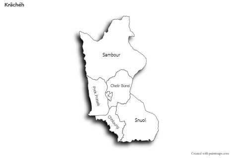 Sample Maps for Krâchéh (black-white,shadowy)