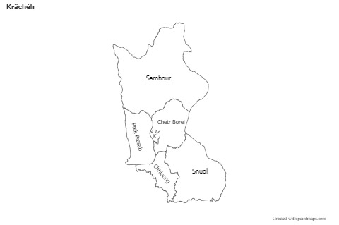 Sample Maps for Krâchéh (black-white)