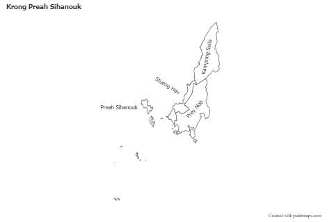 Sample Maps for Krong Preah Sihanouk (black-white)