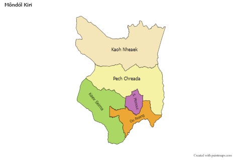 Sample Maps for Môndól Kiri (colored)