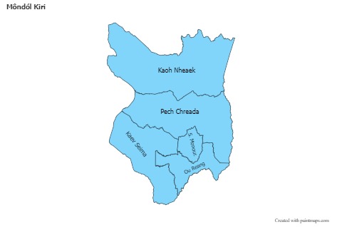 Sample Maps for Môndól Kiri (blue)