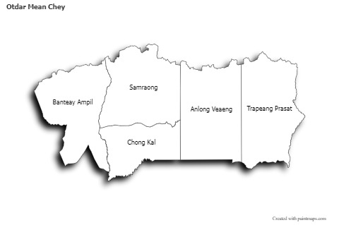 Sample Maps for Otdar Mean Chey (black-white)