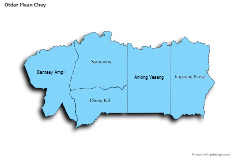 Sample Maps for Otdar Mean Chey (blue)