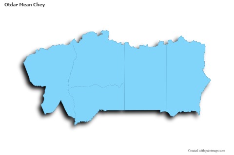 Sample Maps for Otdar Mean Chey (blue,outline,shadowy)