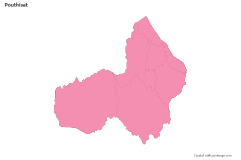 Sample Maps for Pouthisat (pink,outline)