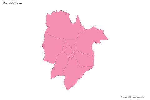 Sample Maps for Preah Vihéar (pink,outline)