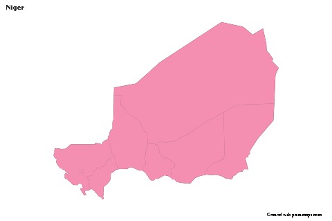 Sample Maps for Niger (pink,outline)