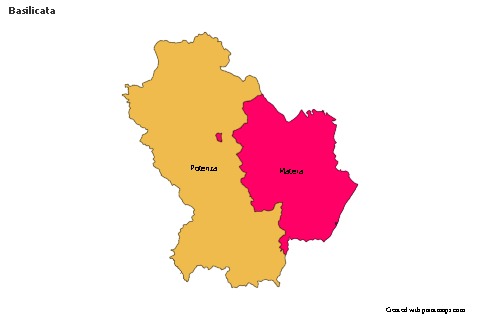 Sample Maps for Basilicata (colored)