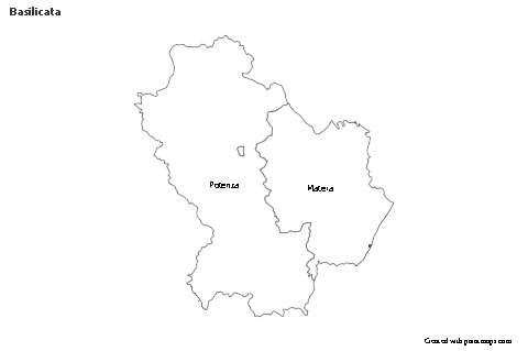 Sample Maps for Basilicata (black-white)
