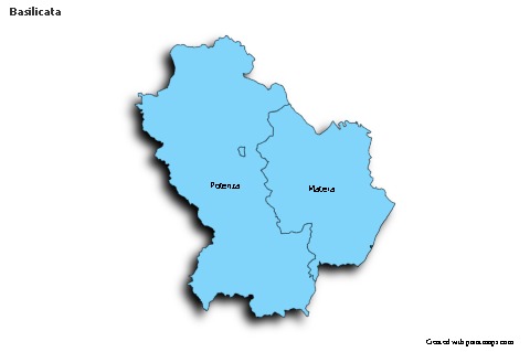 Sample Maps for Basilicata (blue,shadowy)