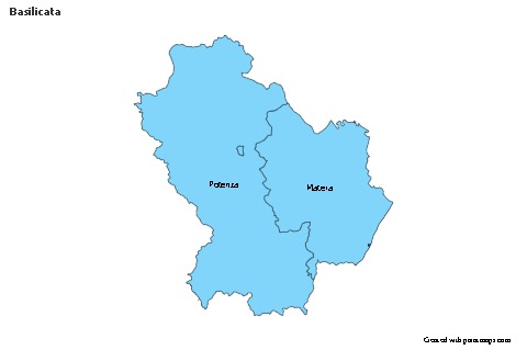 Sample Maps for Basilicata (blue)