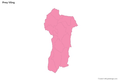 Sample Maps for Prey Vêng (pink,outline)