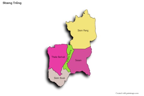 Sample Maps for Stœng Trêng (colored,shadowy)