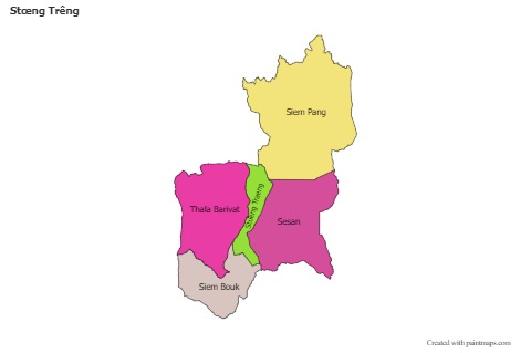 Sample Maps for Stœng Trêng (colored)