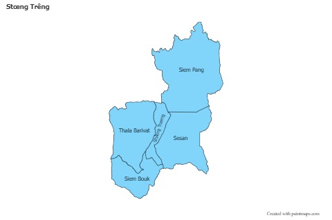 Sample Maps for Stœng Trêng (blue)