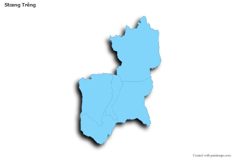 Sample Maps for Stœng Trêng (blue,outline,shadowy)