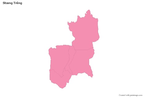 Sample Maps for Stœng Trêng (pink,outline)