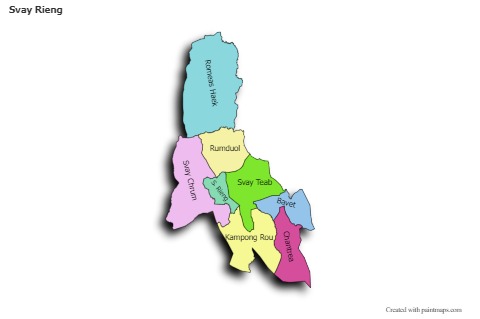 Sample Maps for Svay Rieng (colored,shadowy)