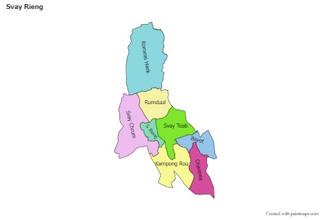 Sample Maps for Svay Rieng (colored)