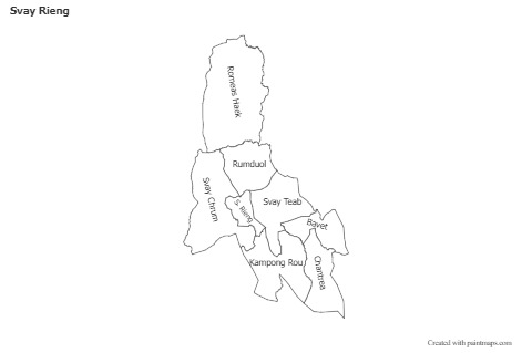 Sample Maps for Svay Rieng (black-white)