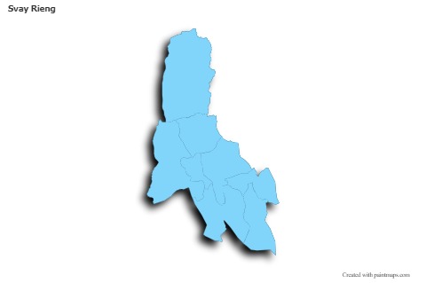 Sample Maps for Svay Rieng (blue,outline,shadowy)